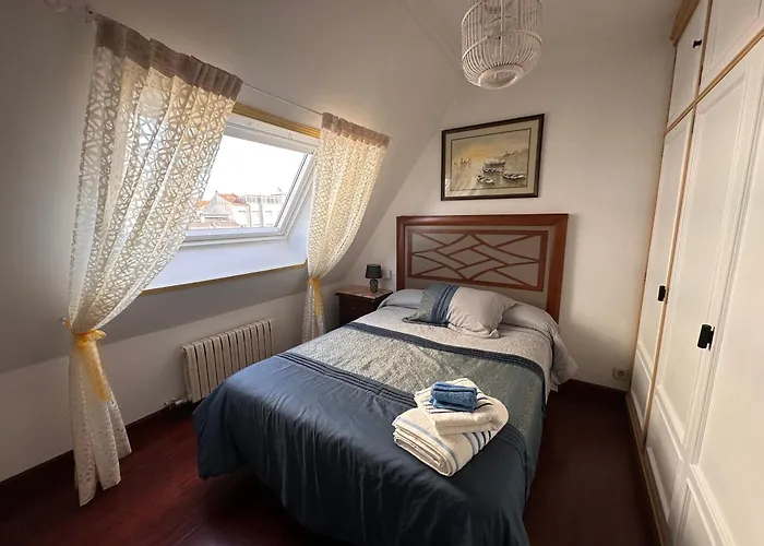 아파트 Atico Exclusivo Y Centrico En Peregrina 폰테베드라